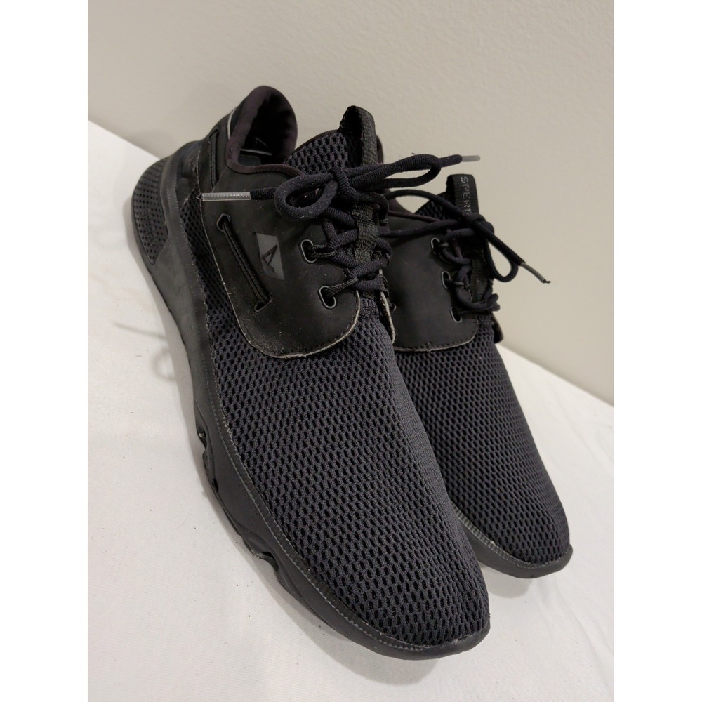 Sperry Boat Shoes Womens 12M Black Mesh Athletic Flats STS98973 60687